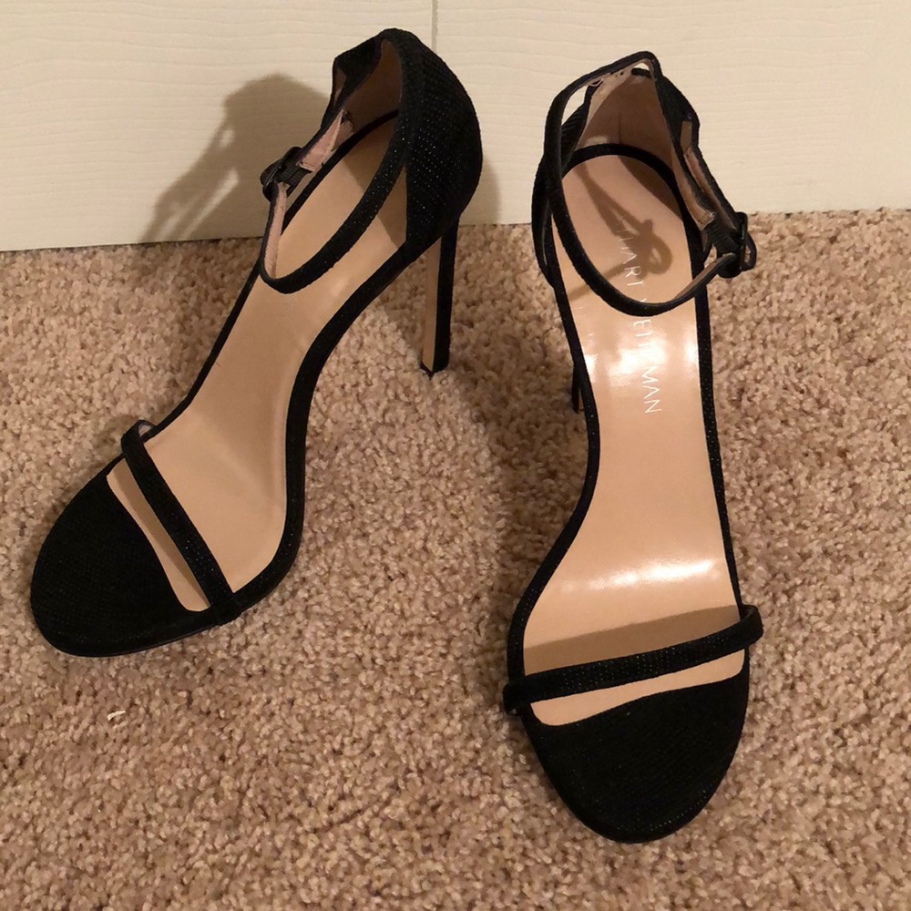Stuart Weitzman Nudist Sandals - Black